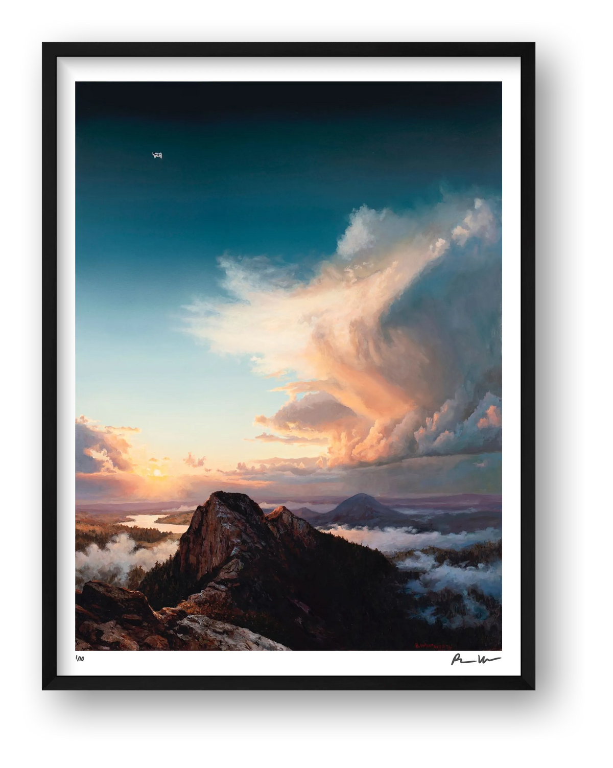Rocky Mountain Sunset — framed