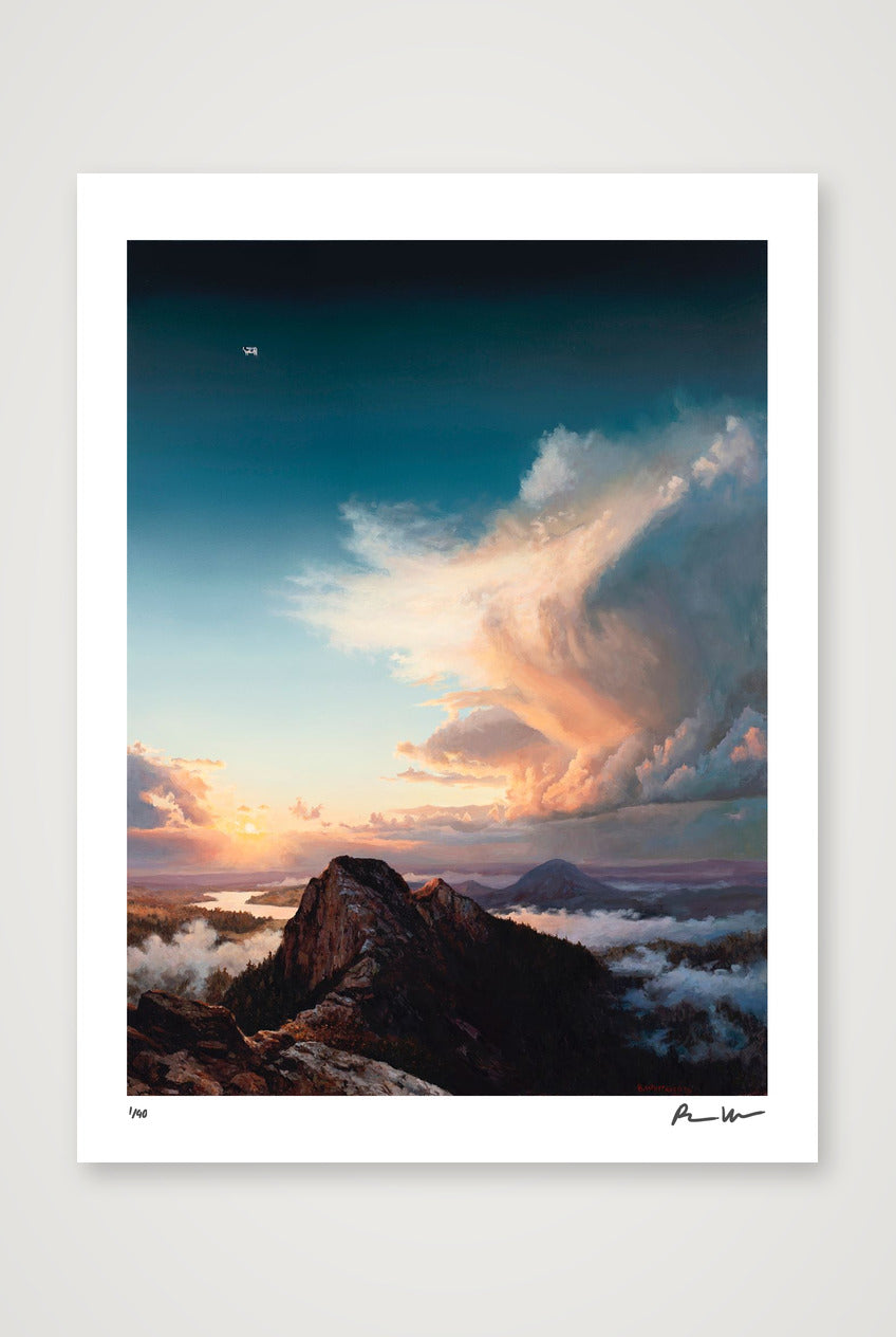 Rocky Mountain Sunset — 30×40cm, 12×16" Print only