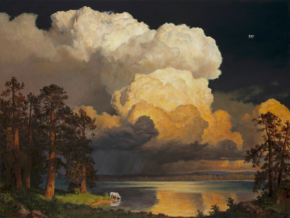Dark Clouds Over Lake