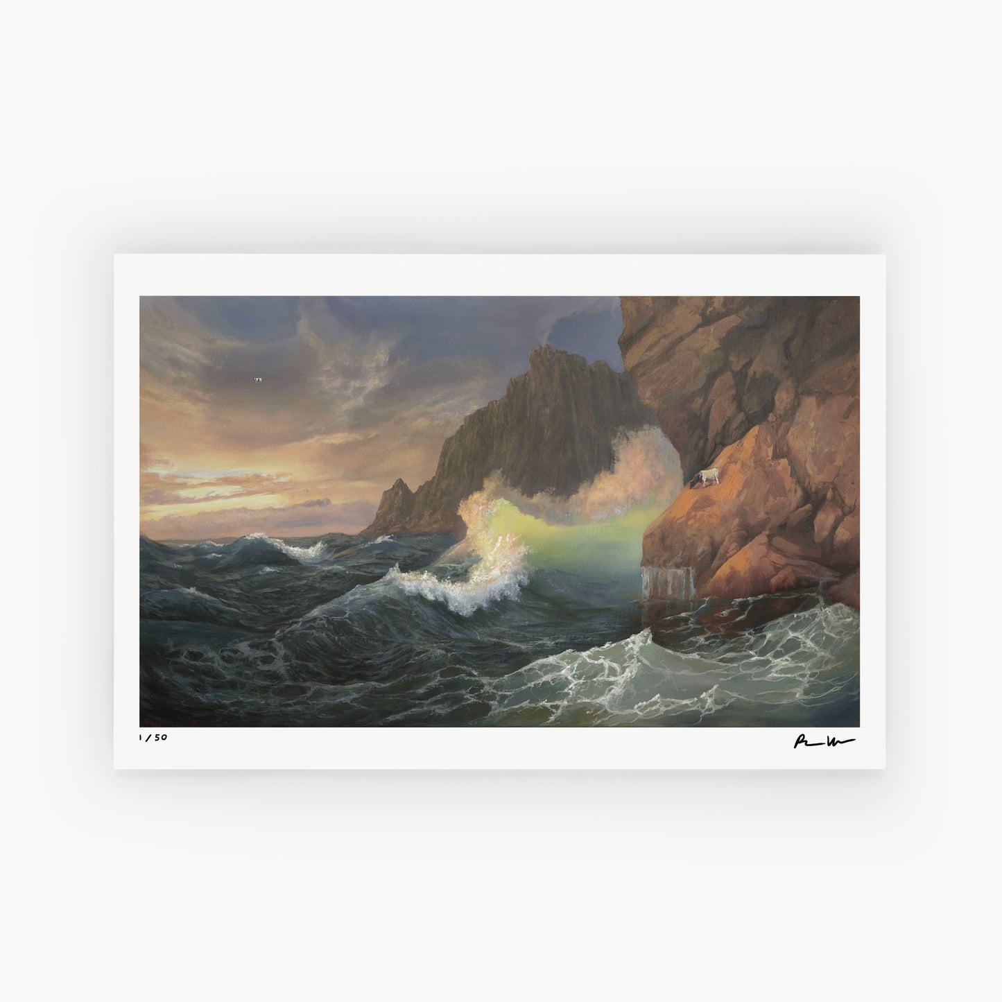 Ascending Cow Sunset Wave