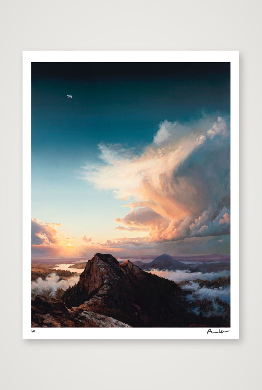 Rocky Mountain Sunset — 60×80cm, 24×31" Print only